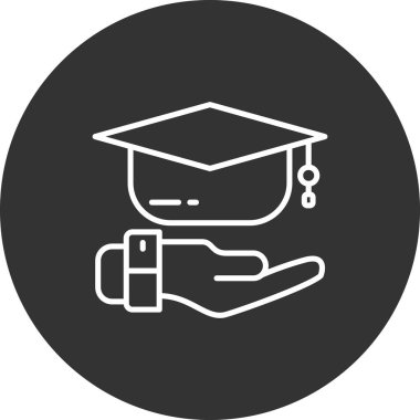 Eğitim simgesinin vektör illüstrasyonu