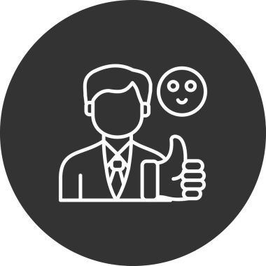 iş adamı simgesi vektör illüstrasyonu