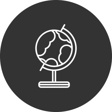 Dünya simgesinin vektör illüstrasyonu