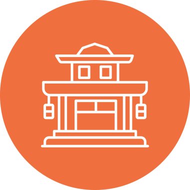 Bir binanın vektör illüstrasyonu