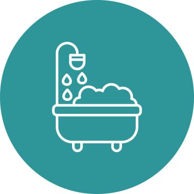 Küvet. Web simgesi basit illüstrasyon