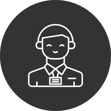 Bir insan simgesinin vektör illüstrasyonu