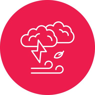 Hava durumu. Web simgesi basit illüstrasyon