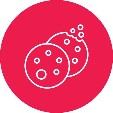 bakteri simgesi vektör illüstrasyonu