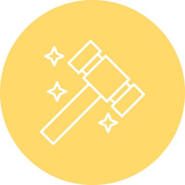 Bir yıldız simgesinin vektör illüstrasyonu