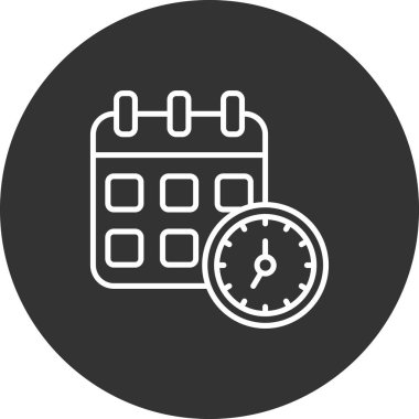 Takvim simgesi vektör illüstrasyonu