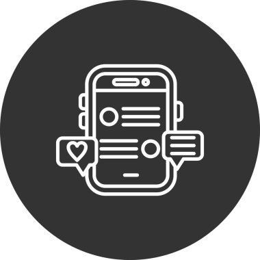 Modern simgenin vektör illüstrasyonu