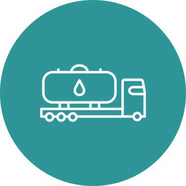 Petrol tankeri simgesinin vektör çizimi