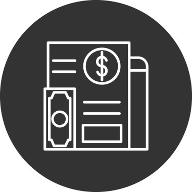 İş ve finans simgesinin vektör illüstrasyonu