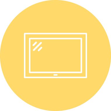 tablet simge vektör illüstrasyonu