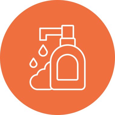 Bir şişe şampuan, vektör illüstrasyonu