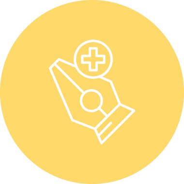 vektör hastane simgesi illüstrasyonu