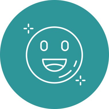 Gülümse ikon vektör illüstrasyonu