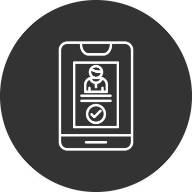 Smartphone Simgesi, vektör illüstrasyonu