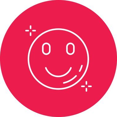 Gülümseme simgesi, vektör illüstrasyonu