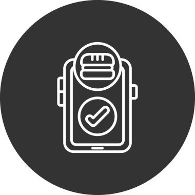 Modern simgenin vektör illüstrasyonu