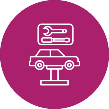 araba simgesi vektör illüstrasyonu