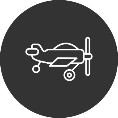 uçak ikonu vektör illüstrasyonu