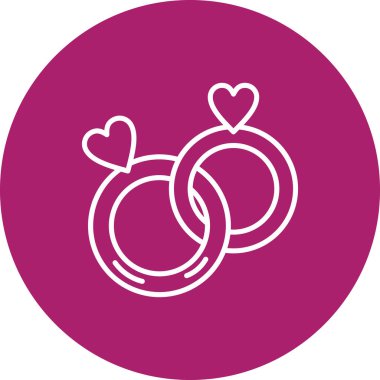 güzel kalp çizgisi vektör simgesi