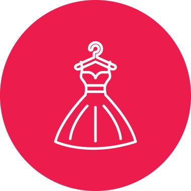 Elbise. Web simgesi basit illüstrasyon