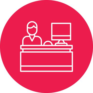 Vektör çizim ofis binası