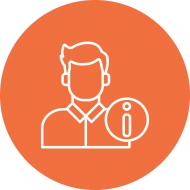 kullanıcı. Web simgesi basit illüstrasyon