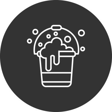 Dondurma. Web simgesi vektör illüstrasyonu