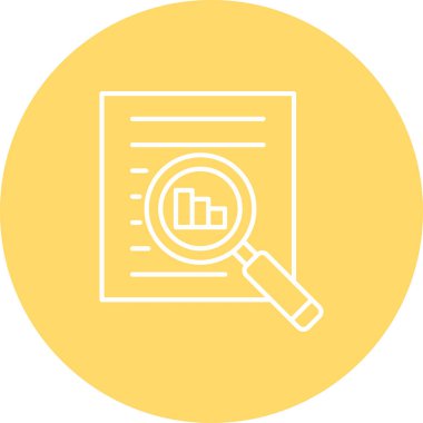 İş Analizi simge vektör çizim