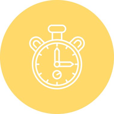 Çalar saat simgesi. Web için alarm vektör simgelerinin özet çizimi