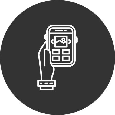 cep telefonu arama vektör çizimi, düz biçim tasarımı