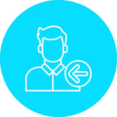 İnsan simgesinin vektör illüstrasyonu