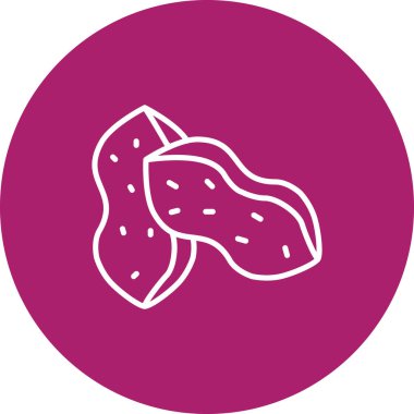 taze meyve ikonu vektör illüstrasyonu