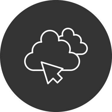 Kolayca değiştirebilen ya da düzenleyebilen Bulut Vektörü simgesi