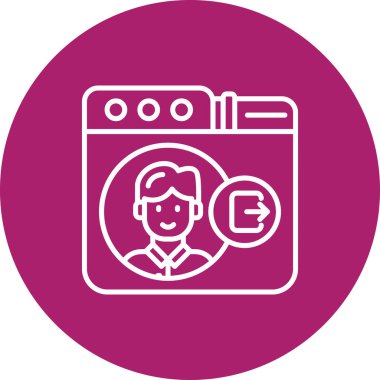 Modern simgenin vektör illüstrasyonu