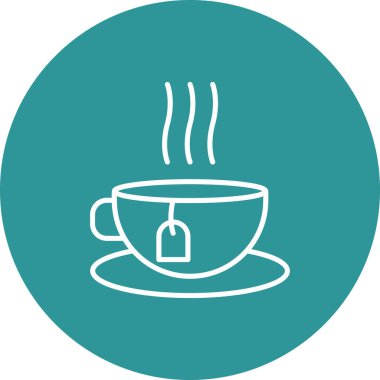 Bir fincan kahve ikonu. vektör illüstrasyonu