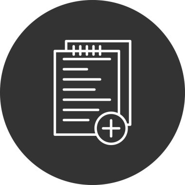 Belge simgesinin vektör illüstrasyonu