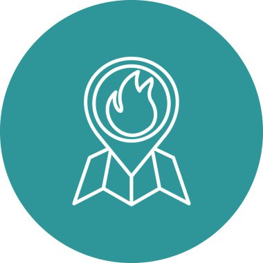 Alev kutsal kişilerin resmi, vektör çizim