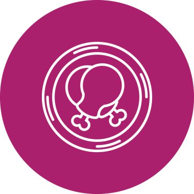 güzel bebek kız vektör çizgisi simgesi