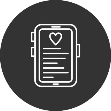 akıllı telefon simgesi vektör illüstrasyonu