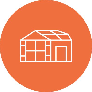 Modern yapı simgesinin vektör illüstrasyonu