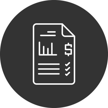 Belge. Web simgesi basit illüstrasyon