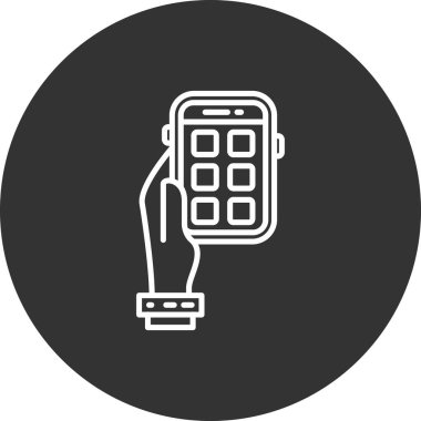 Telefon simgesi vektör illüstrasyonu