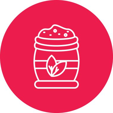 Bir fincan simgesinin vektör illüstrasyonu