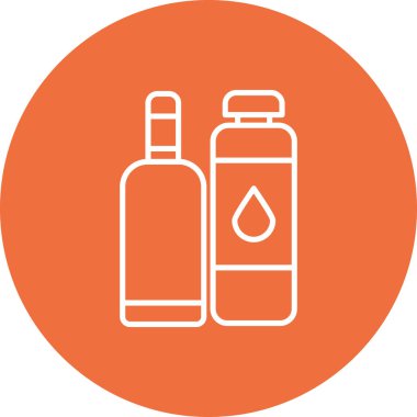 Şişe simgesinin vektör illüstrasyonu