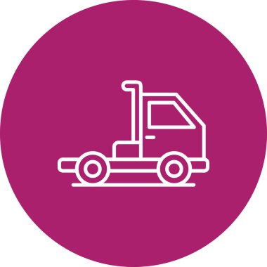 Kamyon simgesinin vektör illüstrasyonu