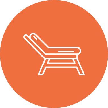 Kişisel ve ticari kullanım için koltuk vektörü simgesi simgesi vektör çizimi..