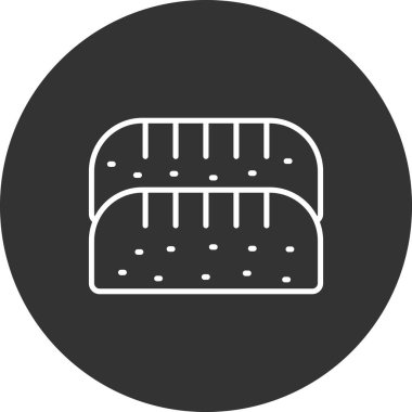 ekmek ikonu vektör illüstrasyonu