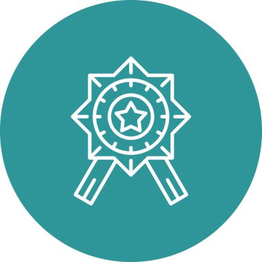 Yıldız simgesinin vektör illüstrasyonu