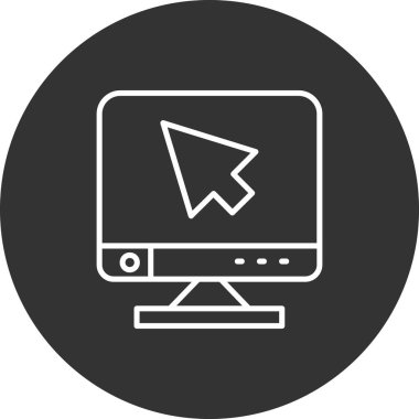 bilgisayar simgesi vektör illüstrasyonu