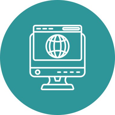 vektör İnternet simgesi